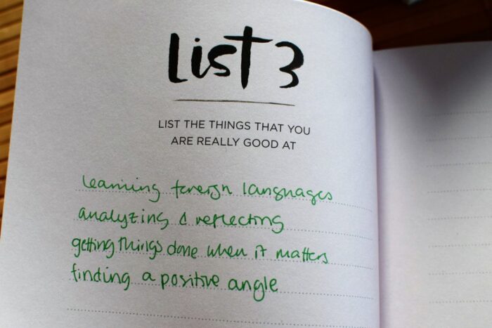 52 lists for happiness, vad är du riktigt bra på?, Books 