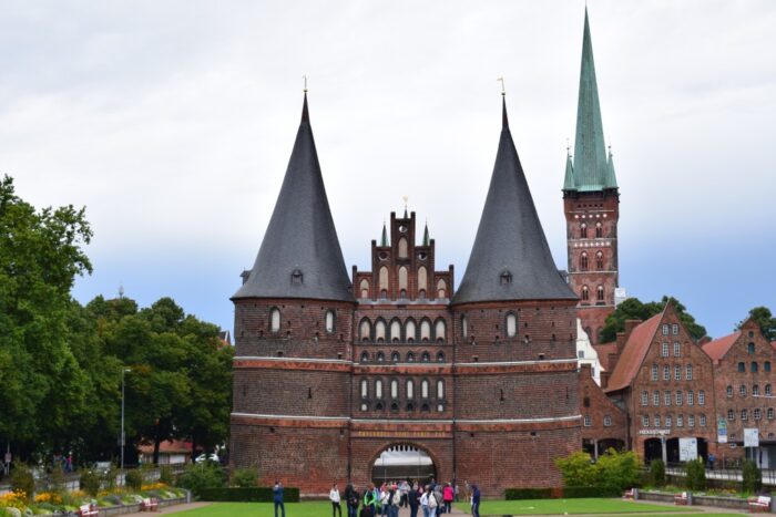 Lübeck, Germany, Holstentor, Holstentorplatz