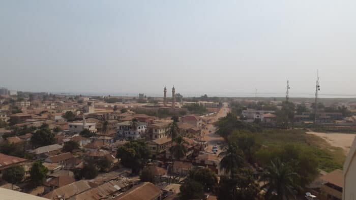 View from Arch 22, Banjul, The Gambia