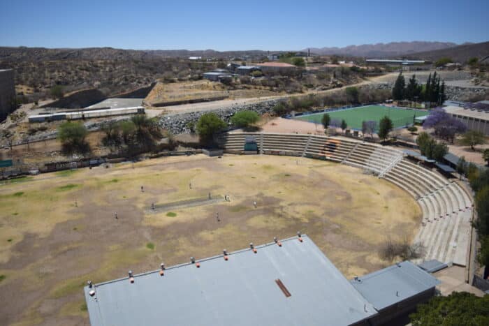 View of Cricket from Namibian Independence Memorial Museum Windhoek, Namibia, Намибия