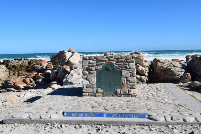 Cape Agulhas, L'Agulhas, South Africa, Southernmost tip of Africa, Indian Ocean, Atlantic Ocean