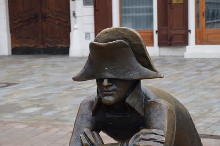 Sights in Bratislava, Napoleon's Army Soldier, Slovensko, Slovakia, Slovakien