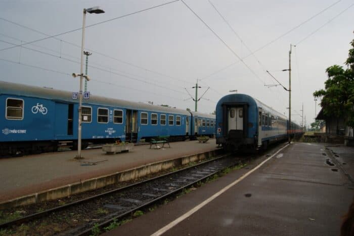 Train yard, Eger, Hungary, 2013