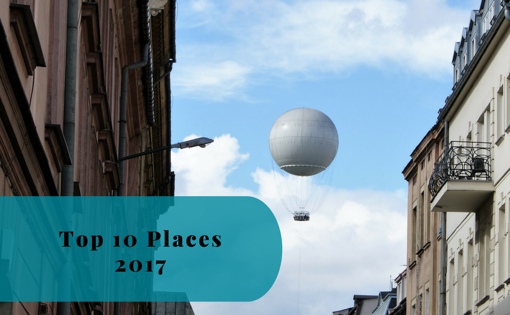 Top 10 Visited Places in 2017