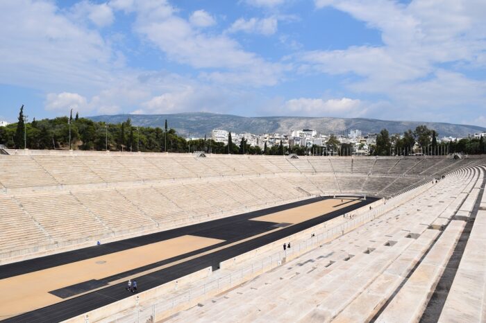 Sights in Athens, Panathenaic Stadium, Greece, Olympic Games, Zappas Olympics, Παναθηναϊκό Στάδιο, Panathinaïkó Stádio, Kallimarmaro, Καλλιμάρμαρο