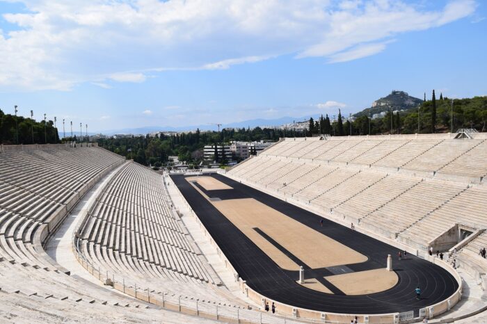 Sights in Athens, Panathenaic Stadium, Greece, Olympic Games, Zappas Olympics, Παναθηναϊκό Στάδιο, Panathinaïkó Stádio, Kallimarmaro, Καλλιμάρμαρο