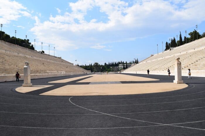Sights in Athens, Panathenaic Stadium, Greece, Olympic Games, Zappas Olympics, Παναθηναϊκό Στάδιο, Panathinaïkó Stádio, Kallimarmaro, Καλλιμάρμαρο