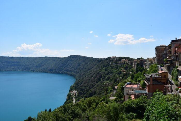 Castel Gandolfo, Italy, Lake Albano, Lago Albano, Albanosjön