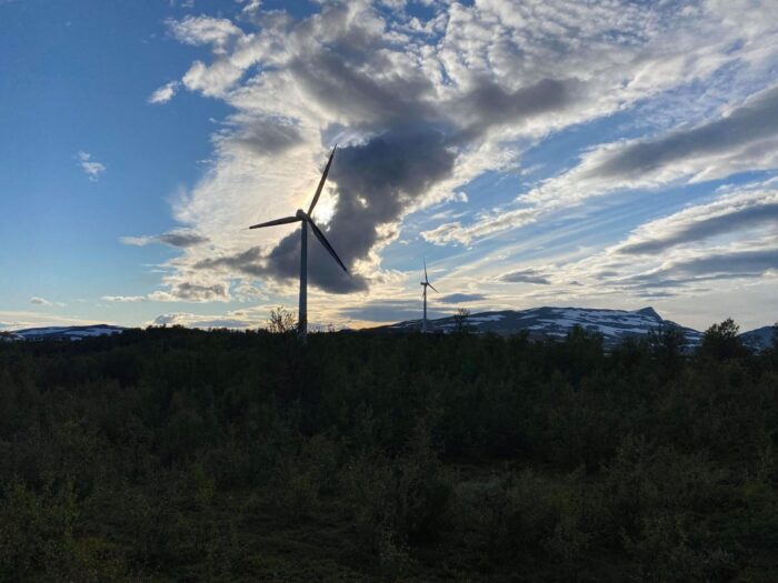 Klimpfjäll, Lappland, Sweden, Wind Power Plant
