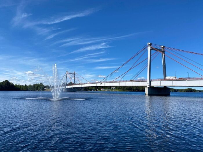 Strömsund, Jämtland, Sweden, Strömsund Bridge, Strömsundsbron, Straejmien