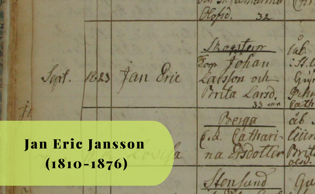 Jan Eric Jansson, 1810-1876, Skogstorp, Trosa