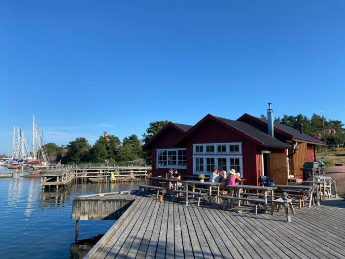 Rödhamn, Långö, Lemland, Åland, Finland, Café