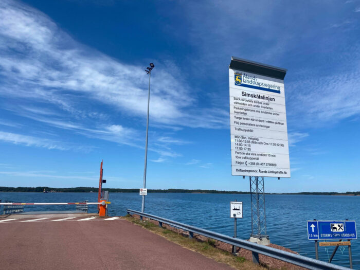 Norra Sandö Ferry Slip, Vårdö, Åland Islands, Finland, Simskälalinjen