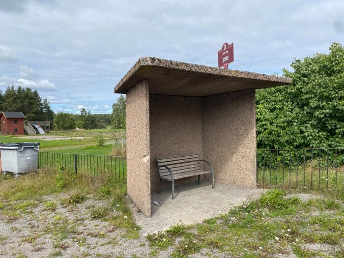 Film, Uppland, Sweden, Bus stop