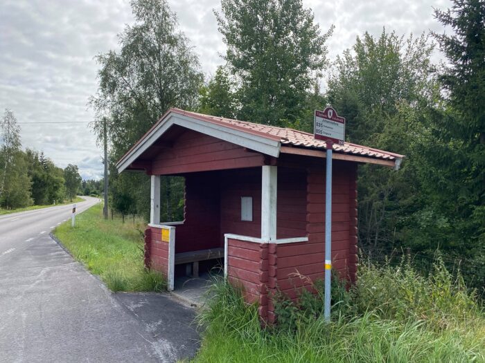 Johannisfors, Uppland, Sweden, Bus stop