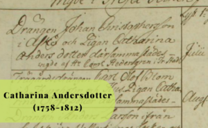Catharina Andersdotter, 1758, 1812, Släktforskning, Trosa, Lundgren, Bälinge