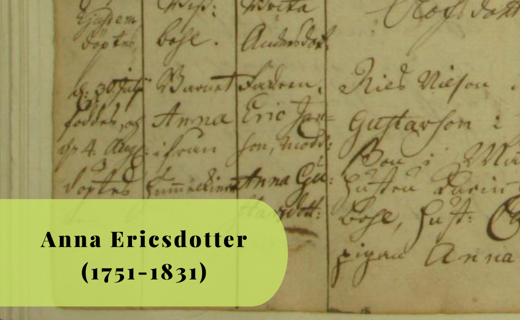 Anna Ericsdotter, 1751, 1831, Släktforskning, Västerljung, Trosa, Hummelkärr