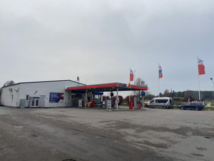 Skolsta, Uppland, Sweden, OKQ8, Gas Station, Bensinstation