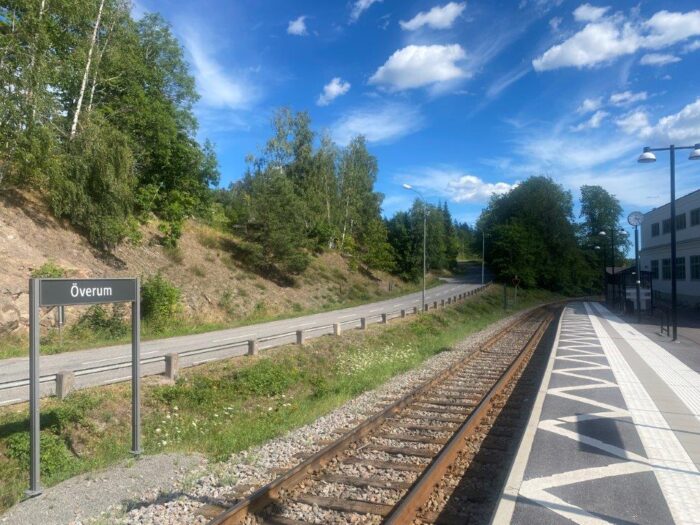 Överum, Småland, Sweden, Tågstation, Train Station