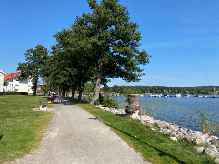 Askersund, Närke, Sweden, Strandpromenad
