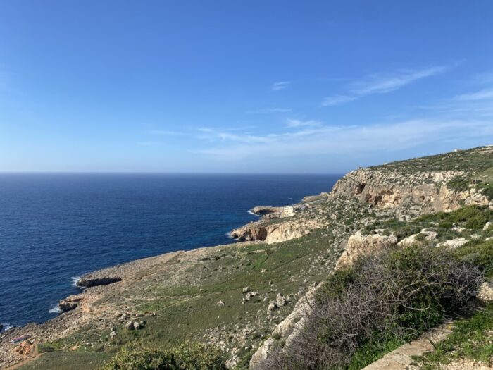 Hike from Blue Grotto to Dingli Cliffs, Malta