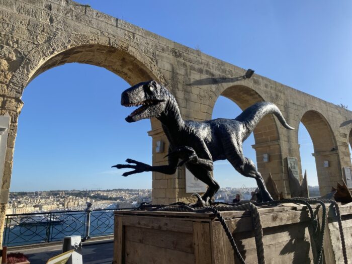 Blue, Jurassic World Dominion, Valletta, Malta, Velociraptor, Dinosaur
