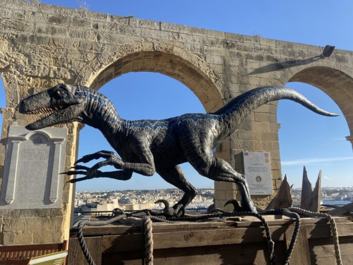 Blue, Jurassic World Dominion, Valletta, Malta, Velociraptor, Dinosaur