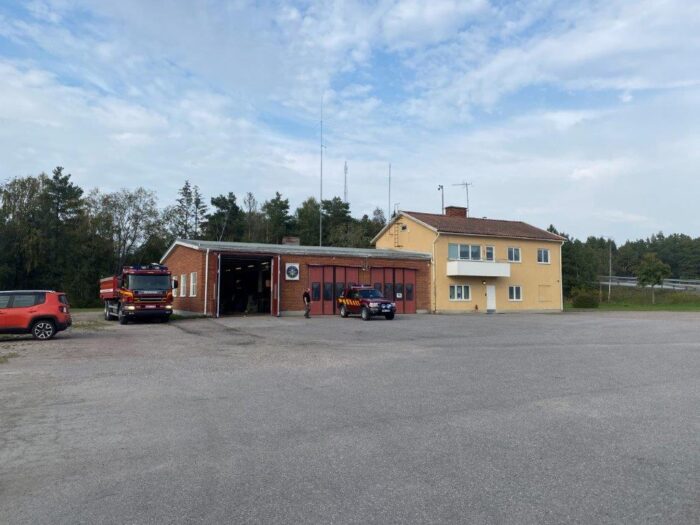 Tystberga, Södermanland, Sweden, Brandstation, Fire Station