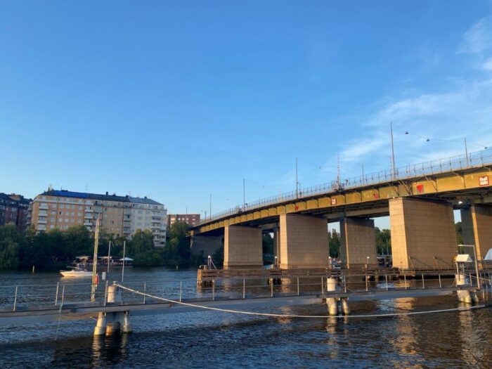 Liljeholmen, Stockholm, Sweden, Liljeholmsbron, Bridge