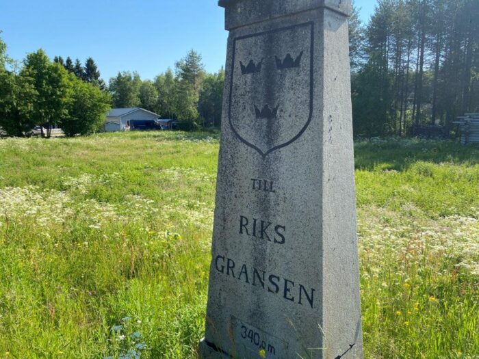 Haparanda, Tornio, Sweden, Finland, Border marking, Border stone
