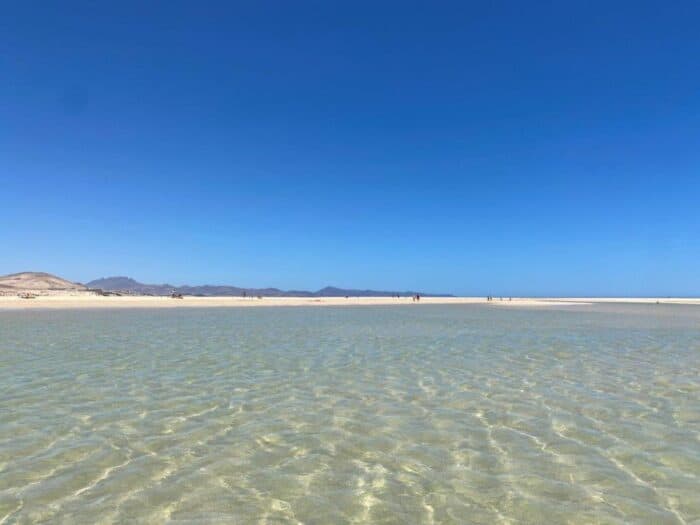 Playa de Sotavento de Jandía, Fuerteventura, Canary Islands, Spain, Lagoon