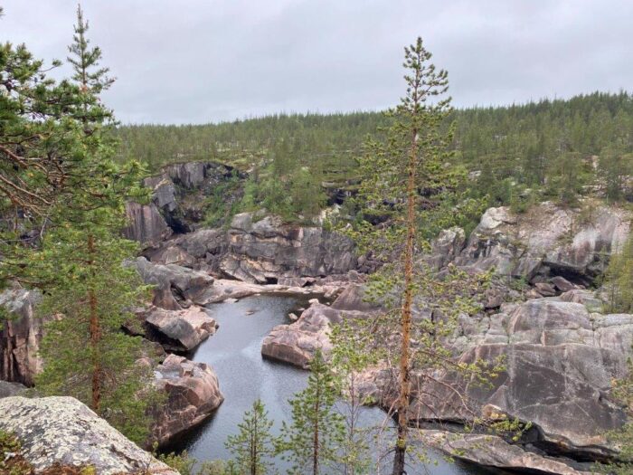 Harsprångsfallet, Lappland, Sweden
