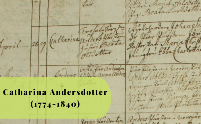 Catharina Andersdotter, 1774, 1840, Släktforskning Trosa, Vagnhärad, Trosaby, Västerljung