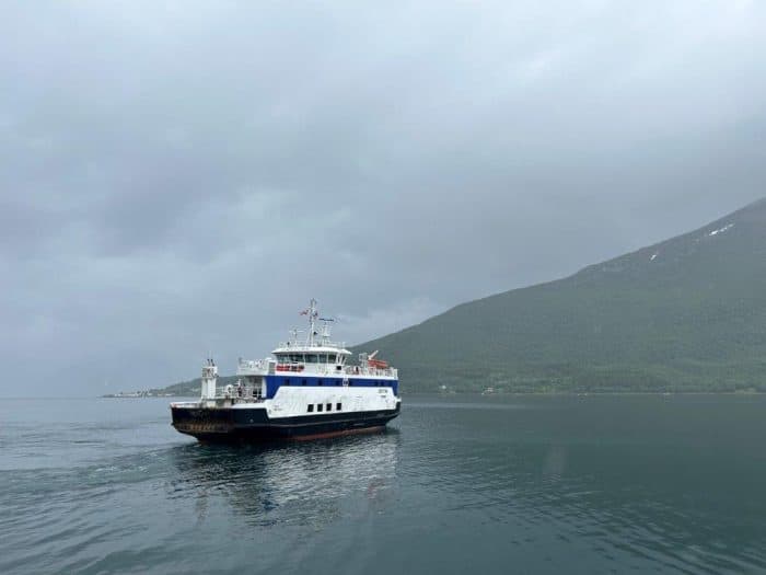 Rotsund, Norway, Uløytind Ferry, Havnnes, Uløybukt