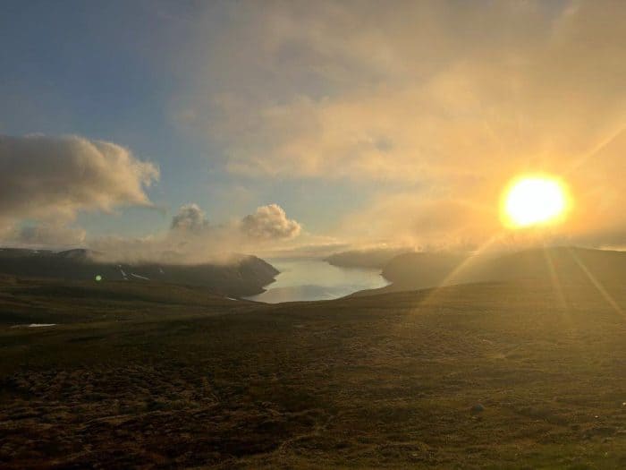 Tufjordshøvda, Norway, Midnight Sun, Midnattsol