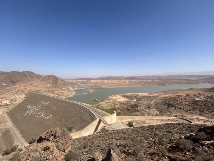 Mini Sahara, Morocco, Youssef Ben Tachfin Reservoir, Massa River