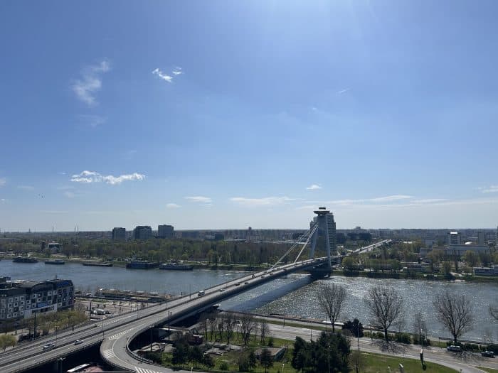 Most SNP, Bratislava, Slovakia, Danube, Petržalka