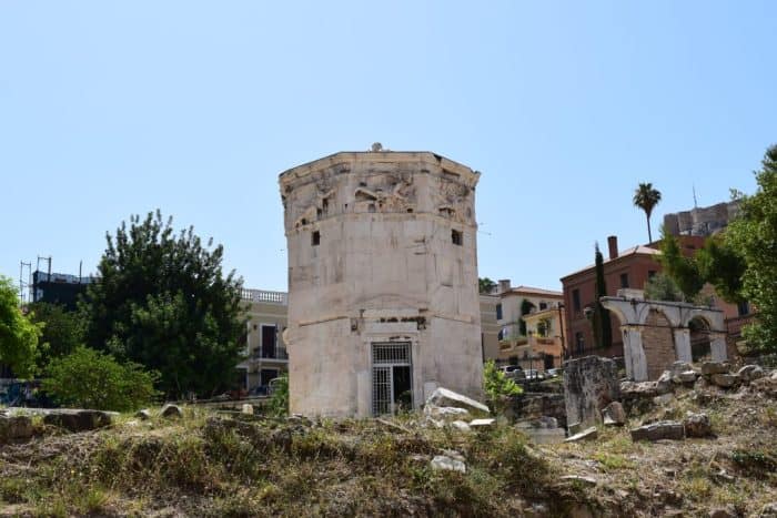 Athens, Greece, Hadrians Library and Roman Agora